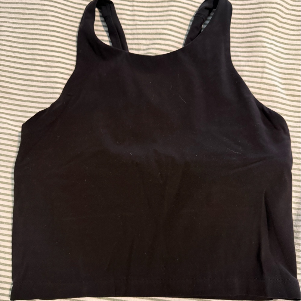 Athleta Black Sleeveless cropped tank - Picture 2 of 2